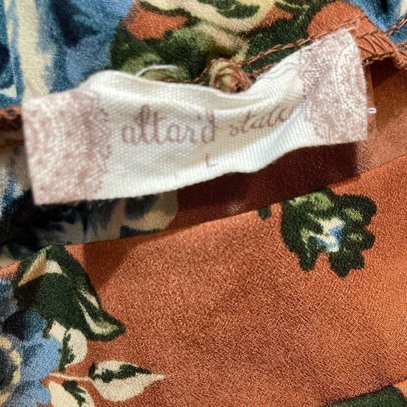 Altar’d State Dress Off the Shoulder Ruffle Sleeve Floral size L - Picture 3 of 7